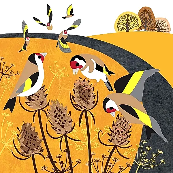 Charm of Goldfinch Card