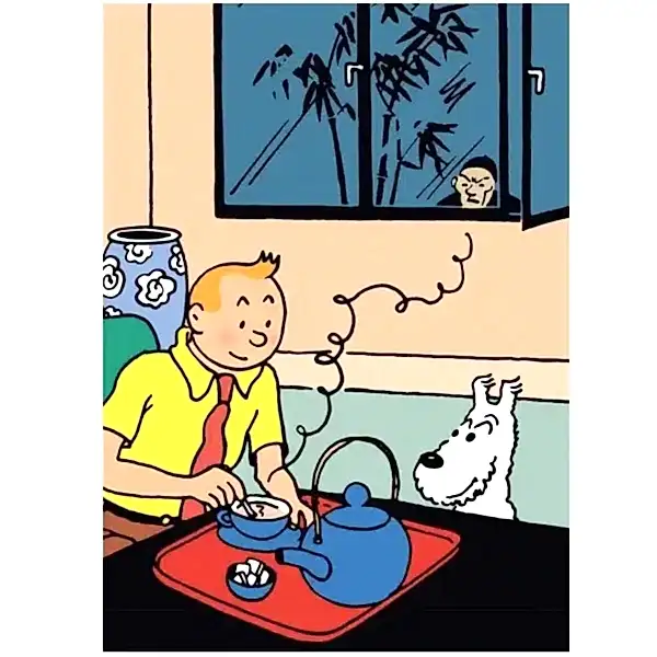 Taking Tea Plastic Sleeve