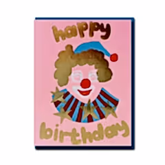 Happy Birthday Clown Card
