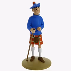 Tintin Black Island Figure in a Kilt
