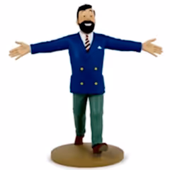 Haddock Blue Jacket Arms Out Figure