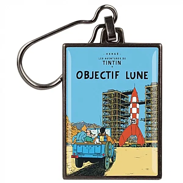 Destination Moon Metal Keyring