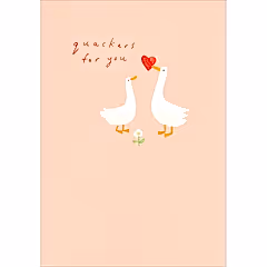 Quackers for You Valentine's Day Card