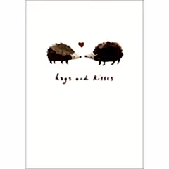 Hogs and Kisses Valentine's Day Card