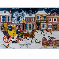 The Angel Inn Advent Card by Emily Sutton