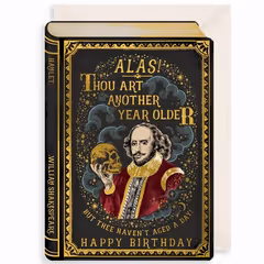 Another Year Older Shakespeare Birthday Card