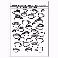 Drink Too Much Tea A6 Notebook