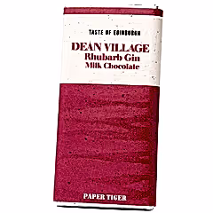 Dean Village Rhubarb Gin Milk Chocolate by Paper Tiger