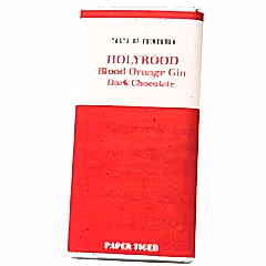 Holyrood Blood Orange Gin Dark Chocolate Bar by Paper Tiger