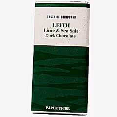 Leith Lime & Sea Salt Dark Chocolate Bar by Paper Tiger