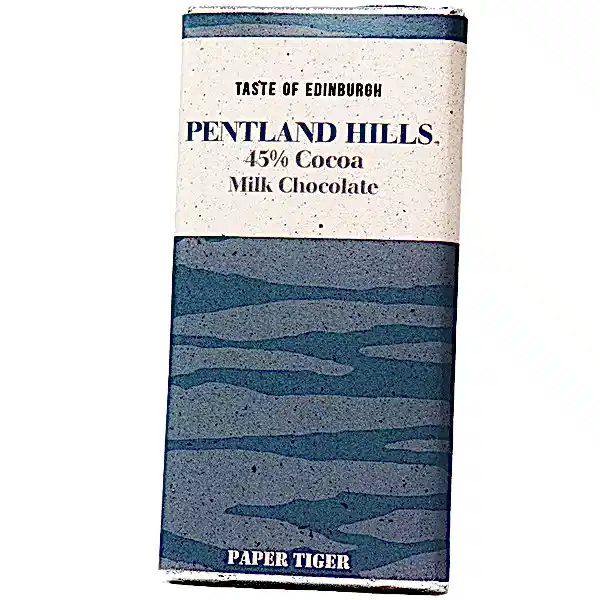 Pentland Hills 45% Milk Chocolate Bar by Paper Tiger