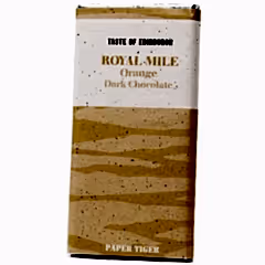 Royal Mile Orange Dark Chocolate Bar by Paper Tiger