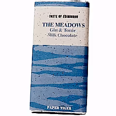 The Meadows Gin and Tonic Milk Chocolate Bar by Paper Tiger