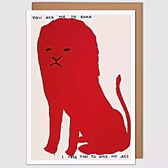 You Ask Me To Roar Greetings Card