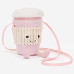Jellycat Amuseables Coffee-To-Go Pink Bag