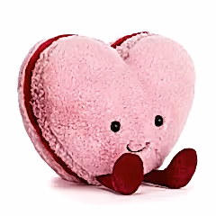 Jellycat Amuseables Colette Heart Macaron Pink