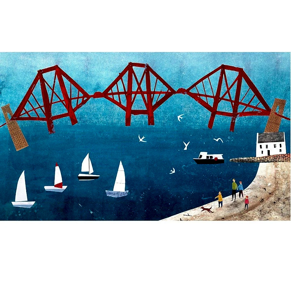 Forth Rail Bridge Alice Newman Card