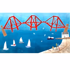 Forth Rail Bridge Alice Newman Card
