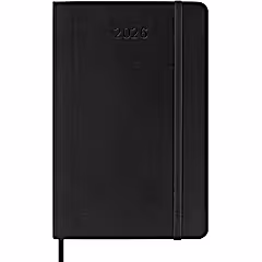 Moleskine 2026 12M Weekly Planner Pocket Black Softcover