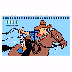 2026 Tintin Desk Calendar
