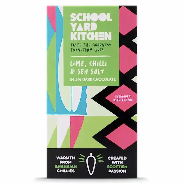 Lime, Chilli & Sea Salt Dark Chocolate Bar 60g