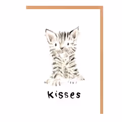 Kisses Clara Kitten Mini Card