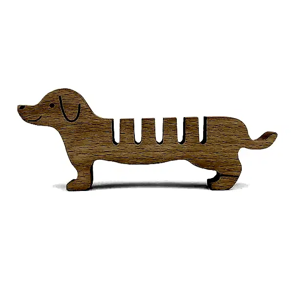 Dog Beechwood Cable Organiser