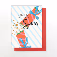 Son Christmas Cracker Card