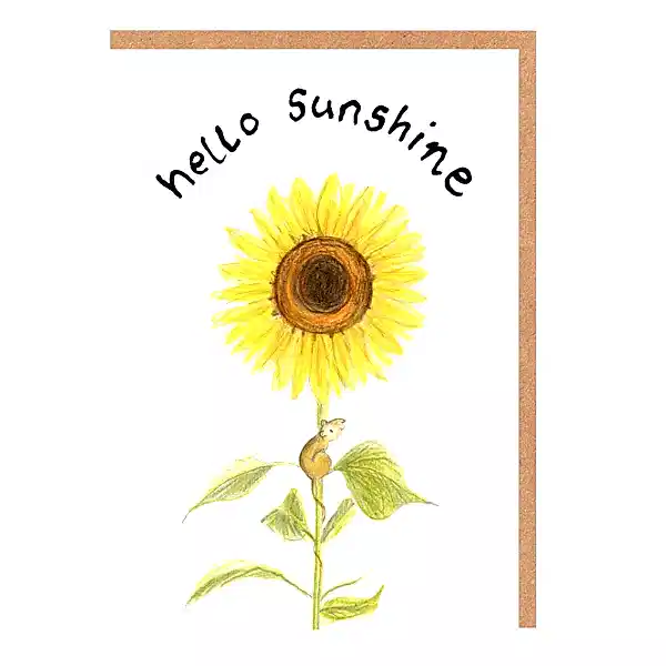 Hello Sunshine Morris Mouse Mini Card