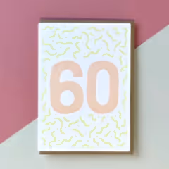 60 Birthday Card
