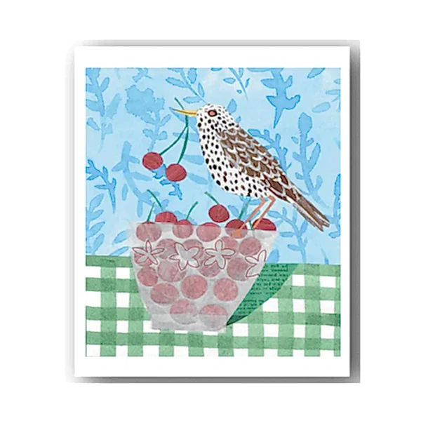 The Cherry Thief Card