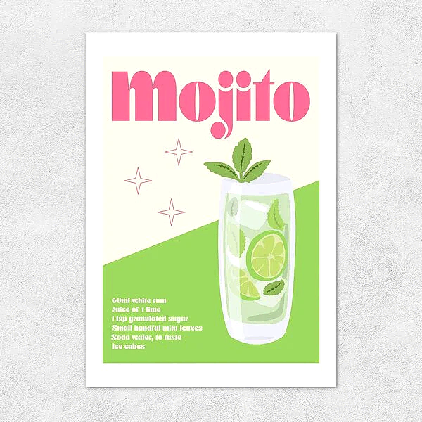 Mojito Cocktail Card