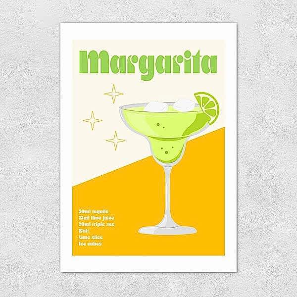 Margarita Cocktail Card