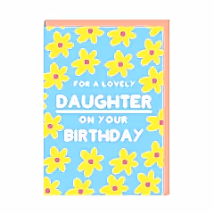 Happy Birthday Daughter Flowers Card