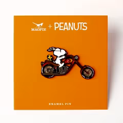 Peanuts Snoopy Biker Enamel Pin