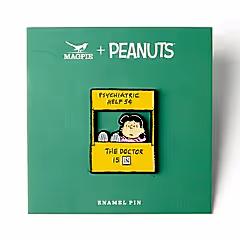 Peanuts Help Enamel Pin