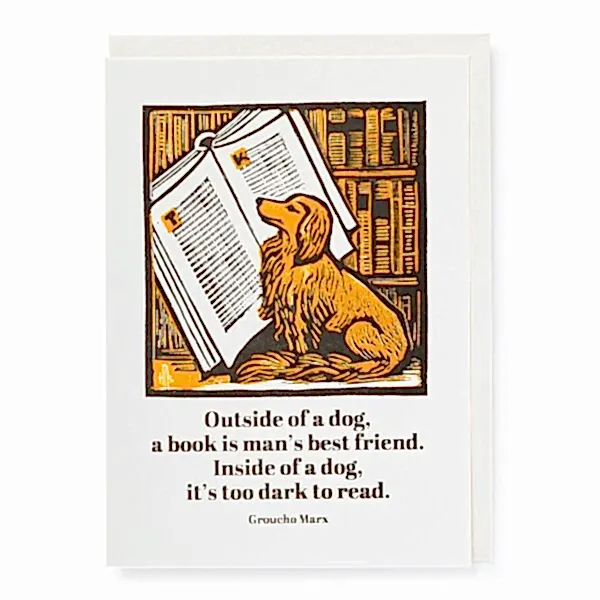 Outside of A Dog Card