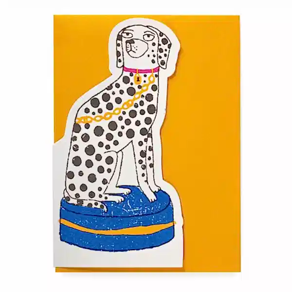Dalmatian Cut Out Card