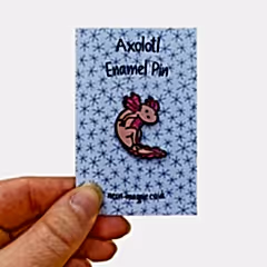 Axolotl Enamel Pin