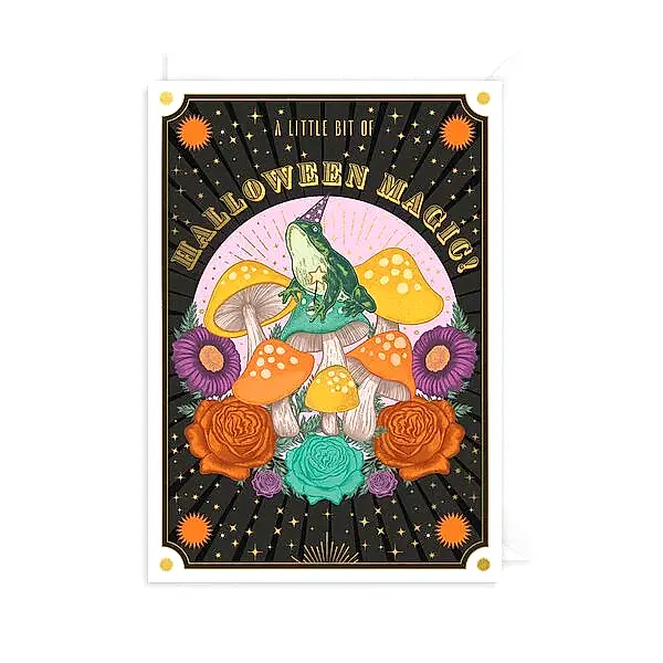 Halloween Magic Frog Card