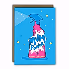 Mum Power Spray Cleaner Mother's Day Card