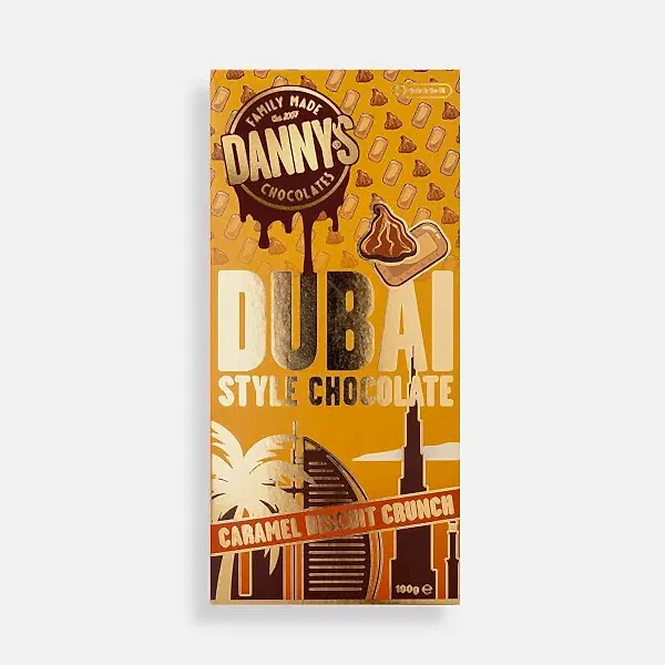 Caramel Biscuit Crunch Dubai Chocolate Bar 190g