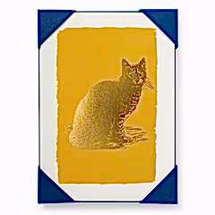 Gold Cat Pack Of 5 Cards