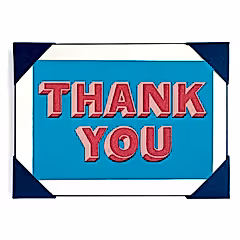 Thank You Pack Of 5 Small Cards