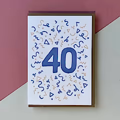 40 Birthday Card