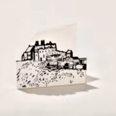 Edinburgh Castle Fold Out Card