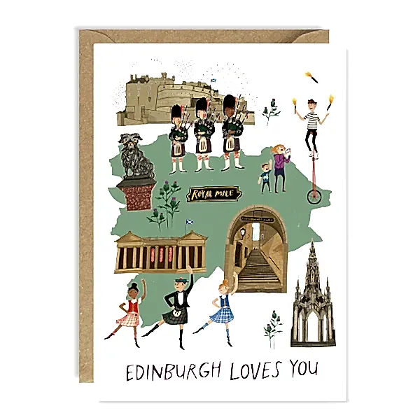 Edinburgh Loves You Card