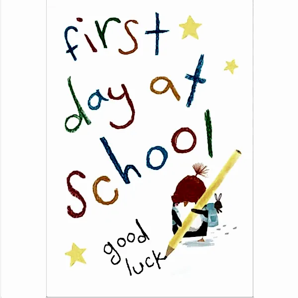 First Day at School Penguin Card