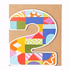 Age 2 Birthday Block Card