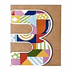 Age 3 Birthday Block Card